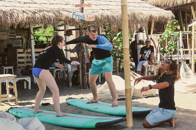 The funniest private 2 hour surf lesson, Canggu - A genuinely private feel, with a five-person limit