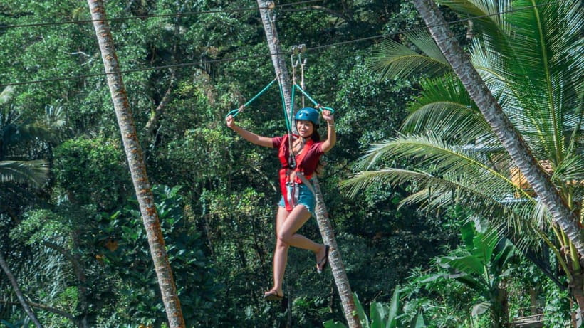 Ubud: Alas Harum Day-Pass, Swing, Sky Bike & Flying Fox - The 300-meter Flying Fox