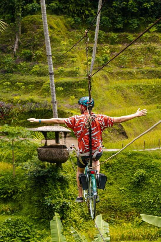 Ubud: Alas Harum Day-Pass, Swing, Sky Bike & Flying Fox - Starting at the ticket counter