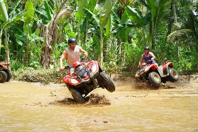 Ubud ATV Quad Bike Gorilla Cave and Cretya Infinity pool - Lunch after the mud and motion