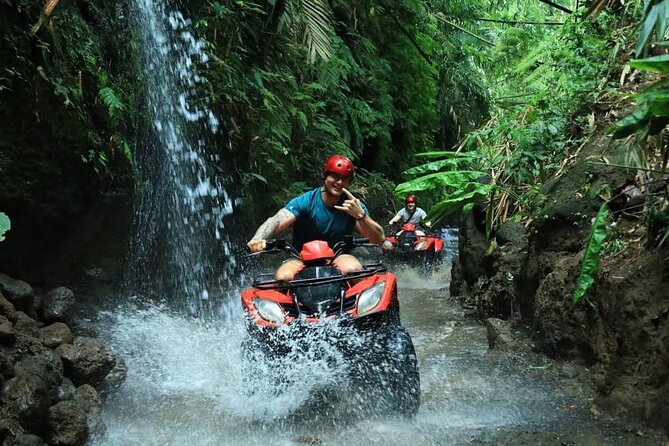 Ubud ATV Ride through River Jungle Rice Fields Puddles - River crossings, puddles, and photo stops