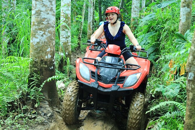 Ubud ATV Ride through River Jungle Rice Fields Puddles - The rafting add-on needs a clear check