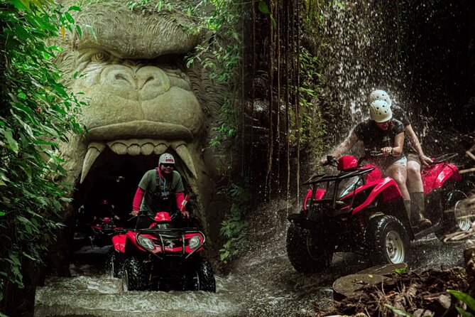 Ubud Bali ATV Quad Bike Legong Temple cave with Lunch and Pool - Starting at Singapadu Tengah near Ubud