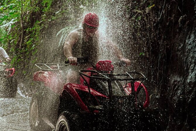 Ubud Bali ATV Quad Bike Legong Temple cave with Lunch and Pool - The ATV route: mud, paddies, caves, and waterfalls