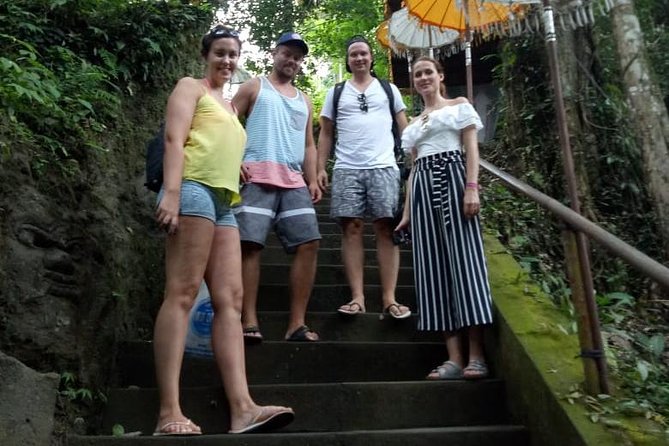 Ubud Tour Monkey Forest, Rice Terrace, Swing, Temple, Waterfall - Tegenungan Waterfall and the climb down