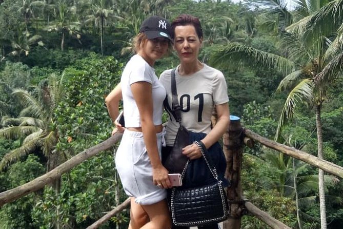 Ubud Tour Monkey Forest, Rice Terrace, Swing, Temple, Waterfall - The swing stop needs a clear question