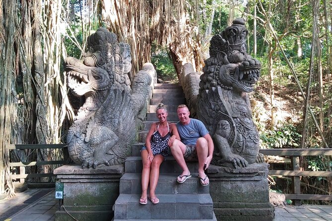 Ubud Tour : Monkey forest, Rice terrace, Water temple, Waterfall & Jungle Swing - Meeting the macaques at Sacred Monkey Forest Sanctuary