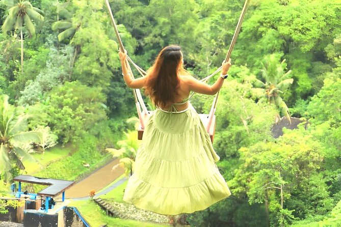 Ubud Tour with Jungle Swing and Waterfall Water Temple - Walk the stepped fields at Tegalalang