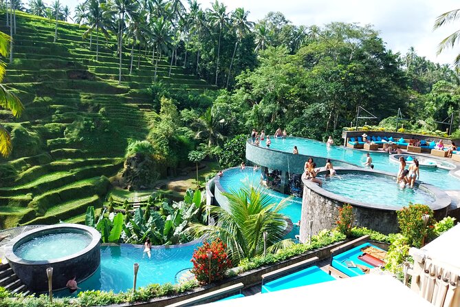 Ubud Tours and Cretya Day Club Pool - Mas Village and the work of wood carving