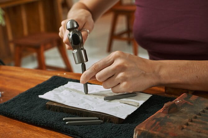 Uluwatu Silver Class: A Unique Jewelry-Making Experience in Bali - Turning silver grains into a personal keepsake